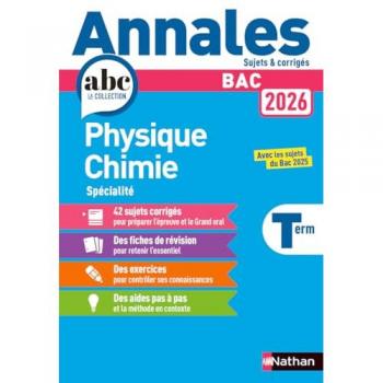 Annales Bac Physique Chimie Term. 2026