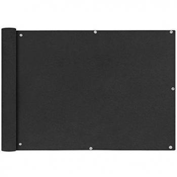 Écran de balcon 75x600 cm en tissu Oxford anthracite