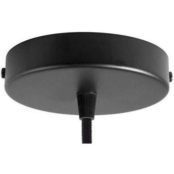 Rosone cilindrico a 1 foro nero 120 mm
