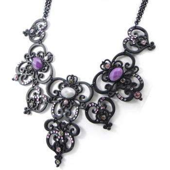 Collier Sissi Colorante Nera e Viola