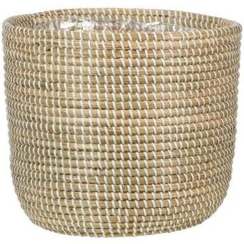 Pot à fleurs Seagrass 32 cm – Osier blanc