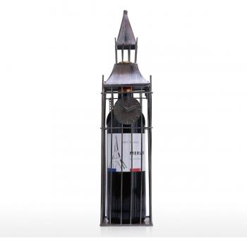 Weinlagerung Große Glocke Turm Eisen Kunstwerk Handgemachte Tischdekoration