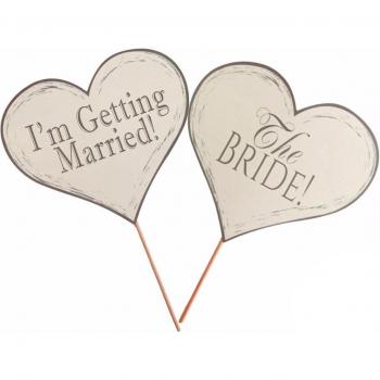 Vintage Wedding Photo Booth Props for Brides