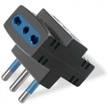 Adattatore triplo con 3 prese bipasso