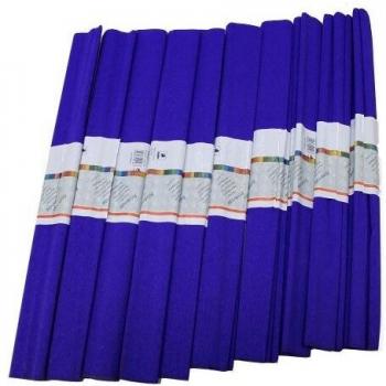 Feinkrepp 50 x 250 cm saphirblau