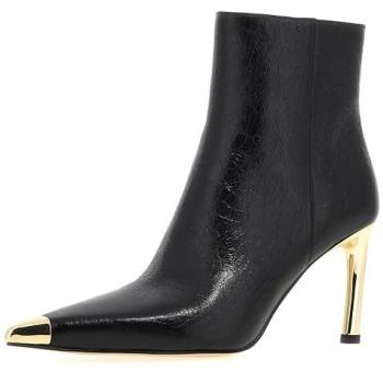 Female US 8.5 Kasia Black Leather Boot by Michael Kors