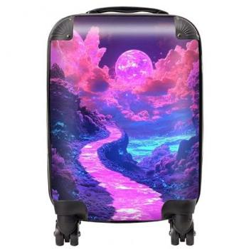 Designer Luggage Elena Sable Purple Mini Cabin – 00041