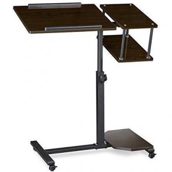 Tavolo per Laptop con Ruote, Supporto Computer Portatile, 100x77x40 cm, Nero