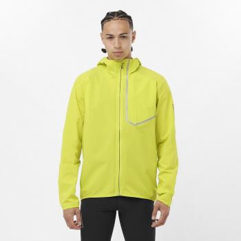 Giacca con cappuccio uomo Salomon Bonatti Trail giallo citronella
