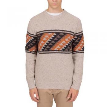 Timberland Fair Isle Crewneck Jumper, Beige, Size S