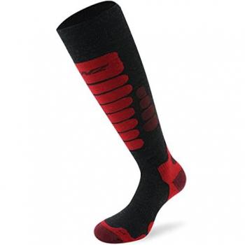 Lenz Skiing 3.0 Socken Herren Schwarz Grau Rot 35-38