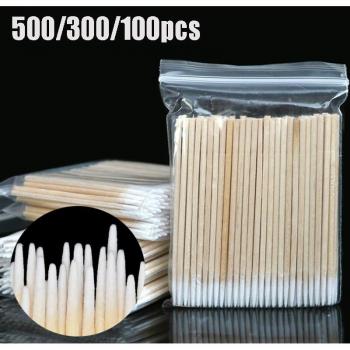 Wooden Micro Cotton Swabs for Eyelash Care