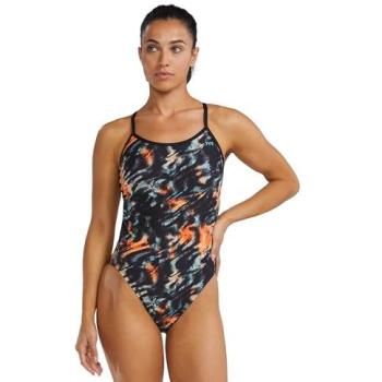 Durafast Elite Validus Tieback Bikini – Crosscut, Orange/Aqua/Black, Size 38 (Female)