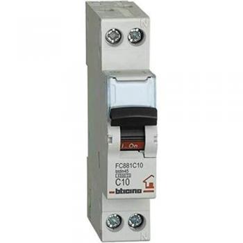 Interruttore Magnetotermico Bticino 10A FC881C10 BTDIN45 1P+N 4,5KA