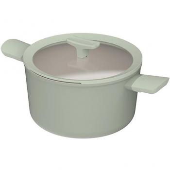 Pentola a pressione antiaderente BergHoff Leo con coperchio, Verde, 24×14 cm