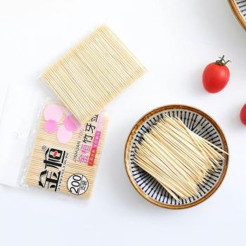 200PCS Bamboo Toothpicks for Fruit Salad