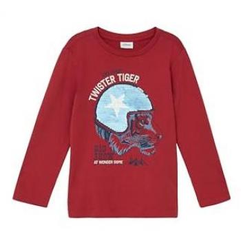 S.Oliver Langarmshirt für Kids mit schimmerndem Print