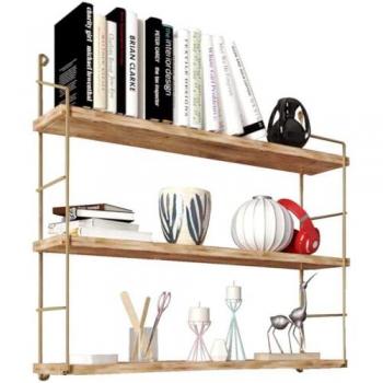 Mural Rack Duo‑Métal et Bois Duvar