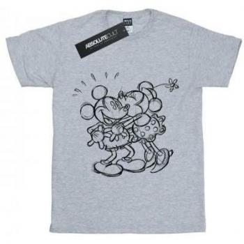 Tee Disney Kids con sketch de Mickey & Minnie besados