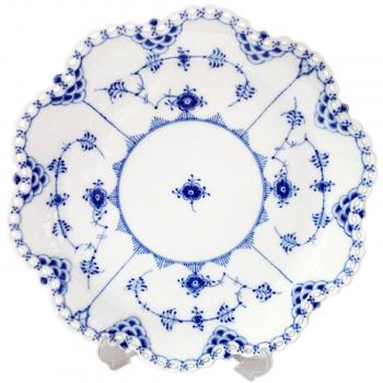 Full Lace Blue Fluted Plate by Royal Copenhagen
