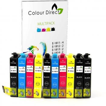 Cartucce d'inchiostro Colour Direct compatibili per Epson XP-212, XP-215, XP-225
