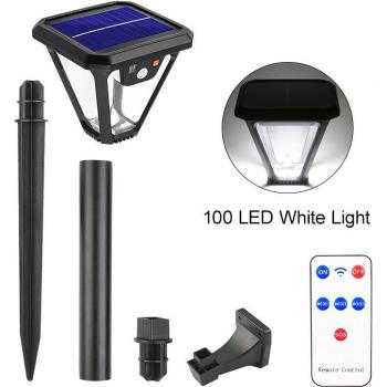 Luces LED Solares para Jardín con Sensor y Portapulso