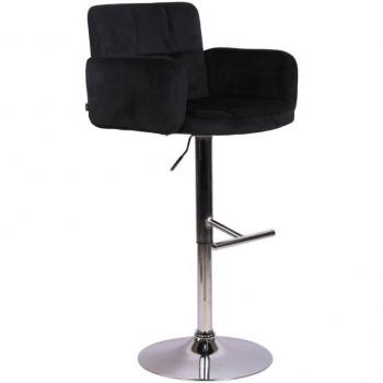 Bar Spinner Velluto Nera con Braccioli TDB10644