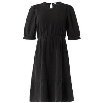 QS by s.Oliver Baumwollkleid mit Raffungen