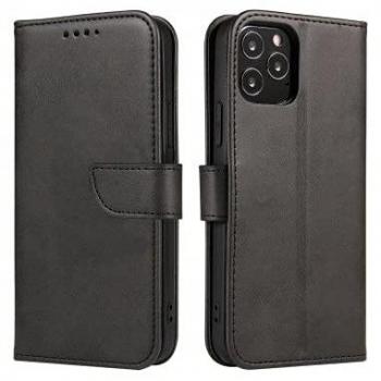 Hurtel SmartMag: Cover con Piatto di Supporto e Patta per Motorola Moto G100 – Nero