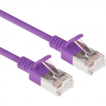 ACT Lila 2m LSZH U/FTP CAT6A Slimline Patchkabel mit RJ45 Steckern