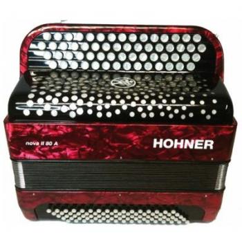 Acordeón Hohner Nova II 80A rojo