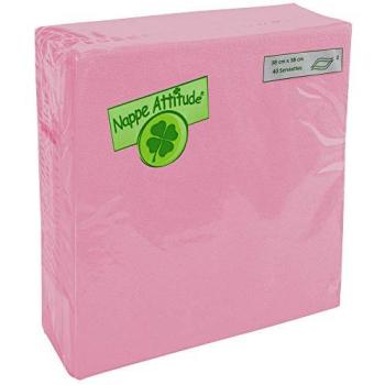 Papiers gaufrés Rose Champagne – paquet de 40