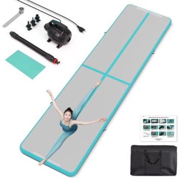 Tapis de Gymnastique Épais Leogreen 400x100x10 cm
