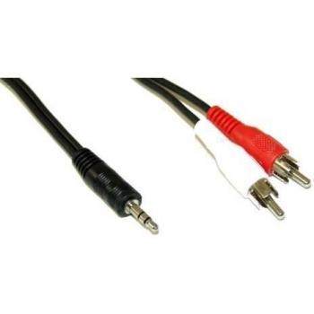 5m 3,5mm Klinke auf 2x Cinch Audiokabel