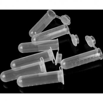 Tubos plásticos para centrífuga con tapones, set de 20, 5 ml cada uno