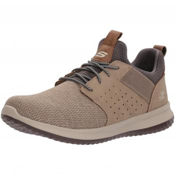 Skechers Herren Delson Camben Sneaker, Sandfarben, 47.5 EU