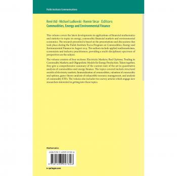 Commodities, Energy and Environmental Finance