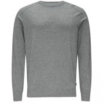 S.Oliver Herren Strickpullover Rundhals grau meliert