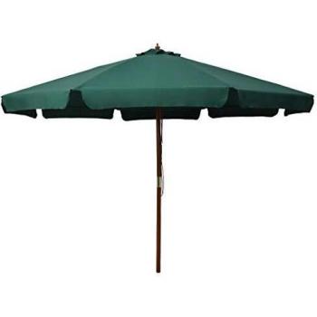 Parasol en bois 330 cm couleur verte