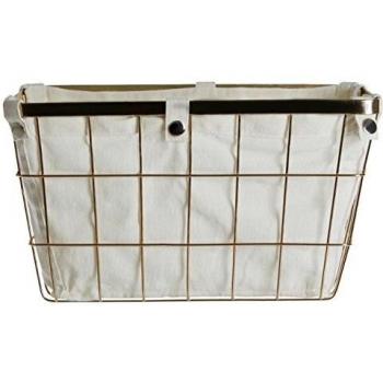 Chic Gold Finished Iron Wire Storage Basket