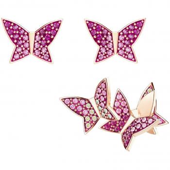 Swarovski Lilia Multicolor Ohrstecker – Rosé vergoldet