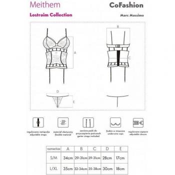 Corsetto Livco Fashion 90523 con Slip Nero S/M