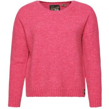 Superdry Pull Ras-du-cou Femme Essential Rose Taille: 38
