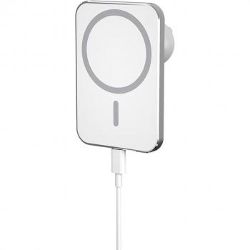 Soporte de rejilla magnética para coche con cargador inalámbrico de 15W para iPhone 12/12 Pro