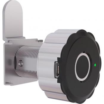 Bureau avec armoire à tiroirs sécurisée et rechargeable