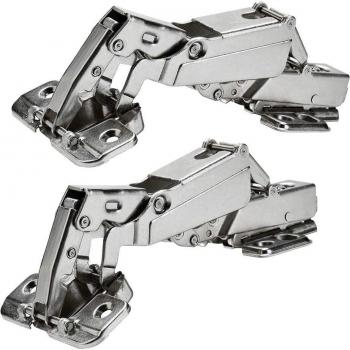 2pcs Hydraulic Adjustable Hinges 175 Degree for Frameless Cabinets TN99