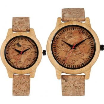 Reloj de Madera con Diseño de Corcho para Mujer
