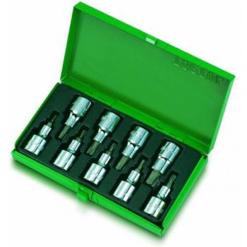 Juego completo de llaves TORX TOPTUL 1/2 – 9 piezas (T20–T60)