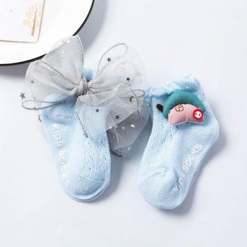 Chaussettes en dentelle avec nœuds pour fille