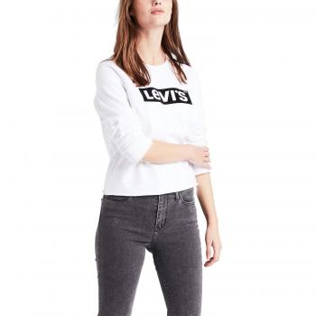 Levi's Graphic Gym, Sweat-Shirt Femme, Blanc